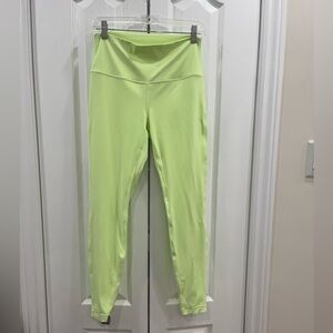 Lululemon - Lime Green High-Waisted Athletic Casual Leggings in Size 10